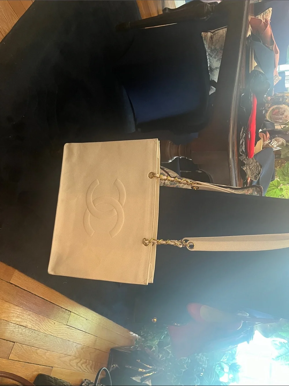 CHANEL spacious white